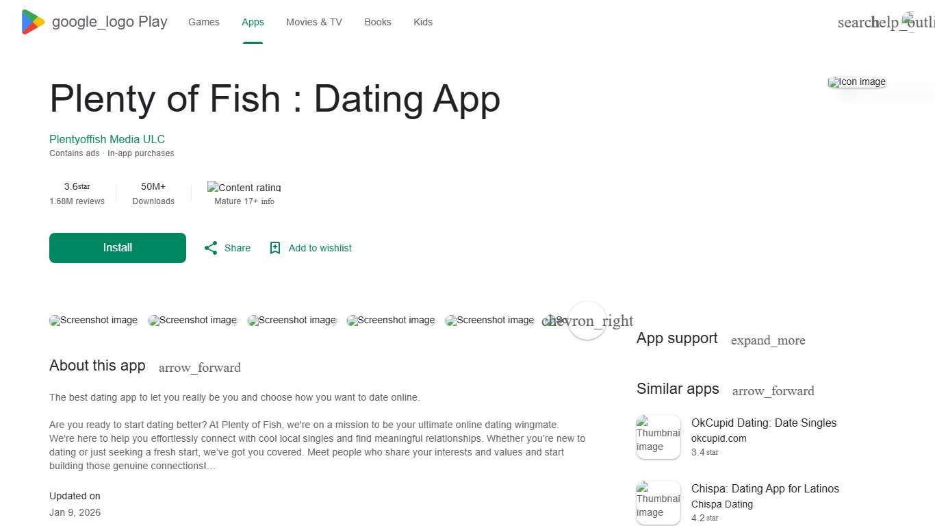 Plenty of Fish : Dating App - Apps on Google Play